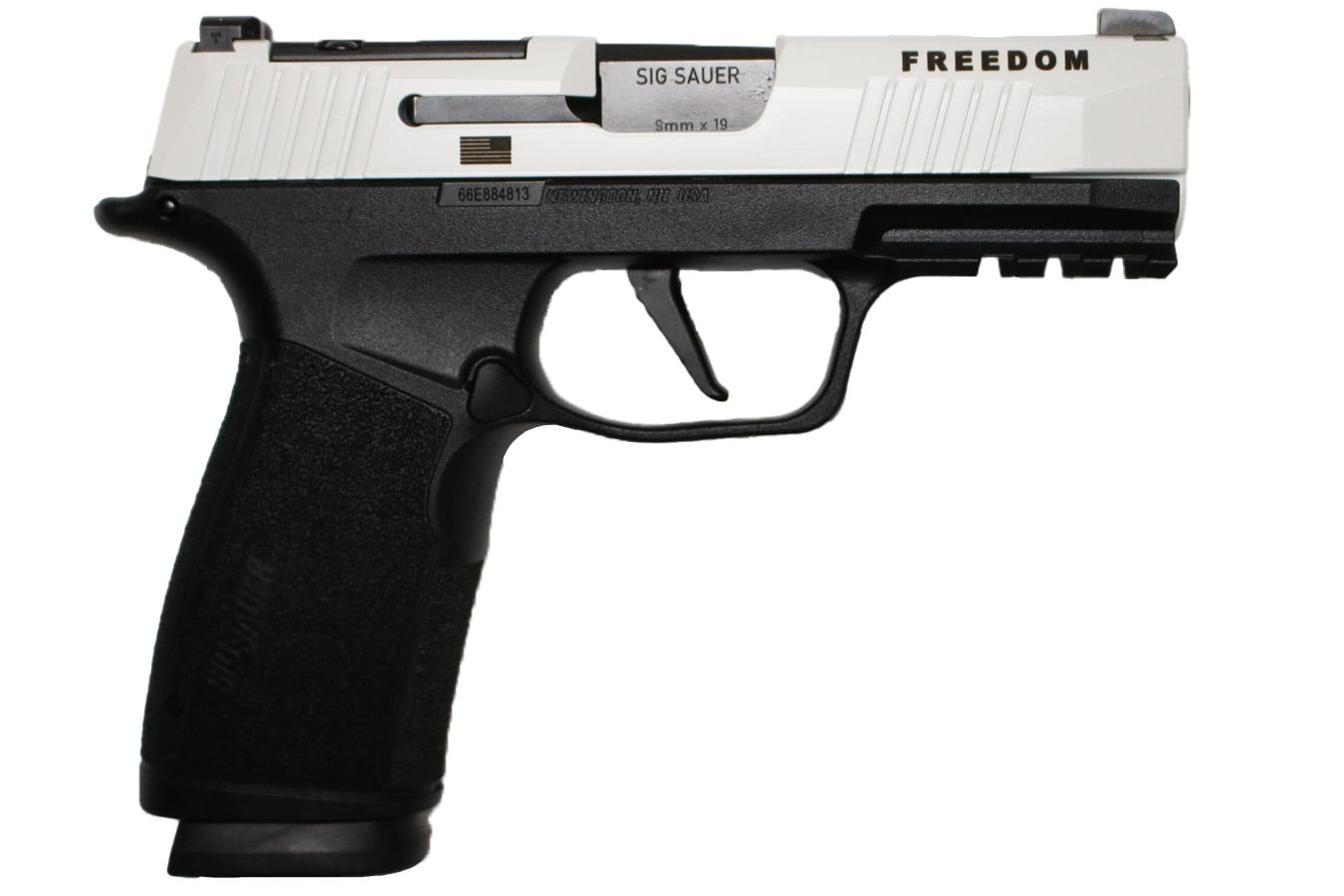 SIG SAUER P365 9mm TPUSA Limited-Edition Freedom Series Pistol with White Cerakote Finish